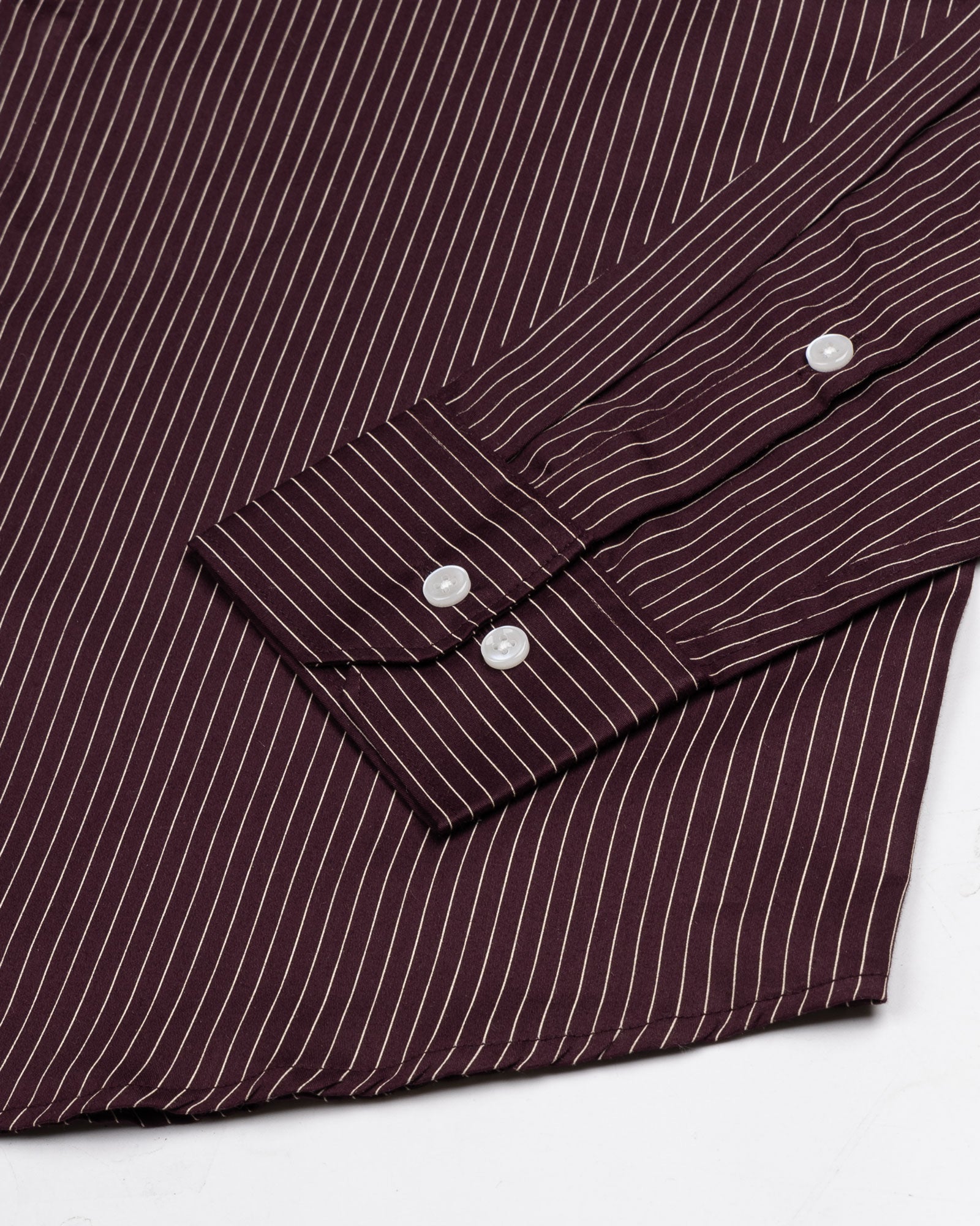 Orter Purple Pin Stripes Button Down Premium Cotton Shirt - John Ellies