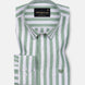 Layt Green Stripes Oxford Cotton Shirt - John Ellies