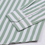 Layt Green Stripes Oxford Cotton Shirt - John Ellies