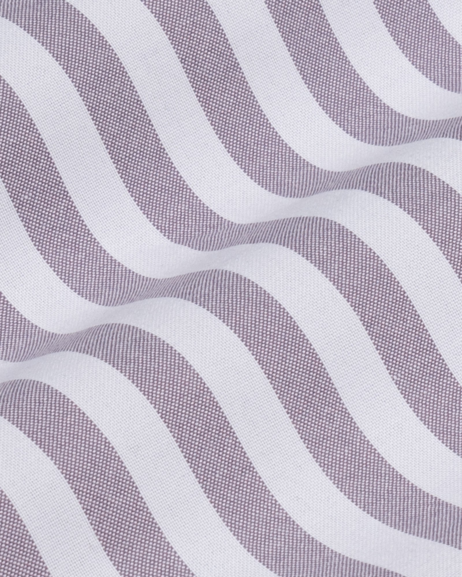 Layt Purple Stripes Oxford Cotton Shirt - John Ellies