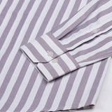 Layt Purple Stripes Oxford Cotton Shirt - John Ellies