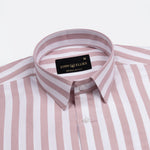 Layt Pink Stripes Oxford Cotton Shirt - John Ellies