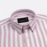Layt Pink Stripes Oxford Cotton Shirt - John Ellies