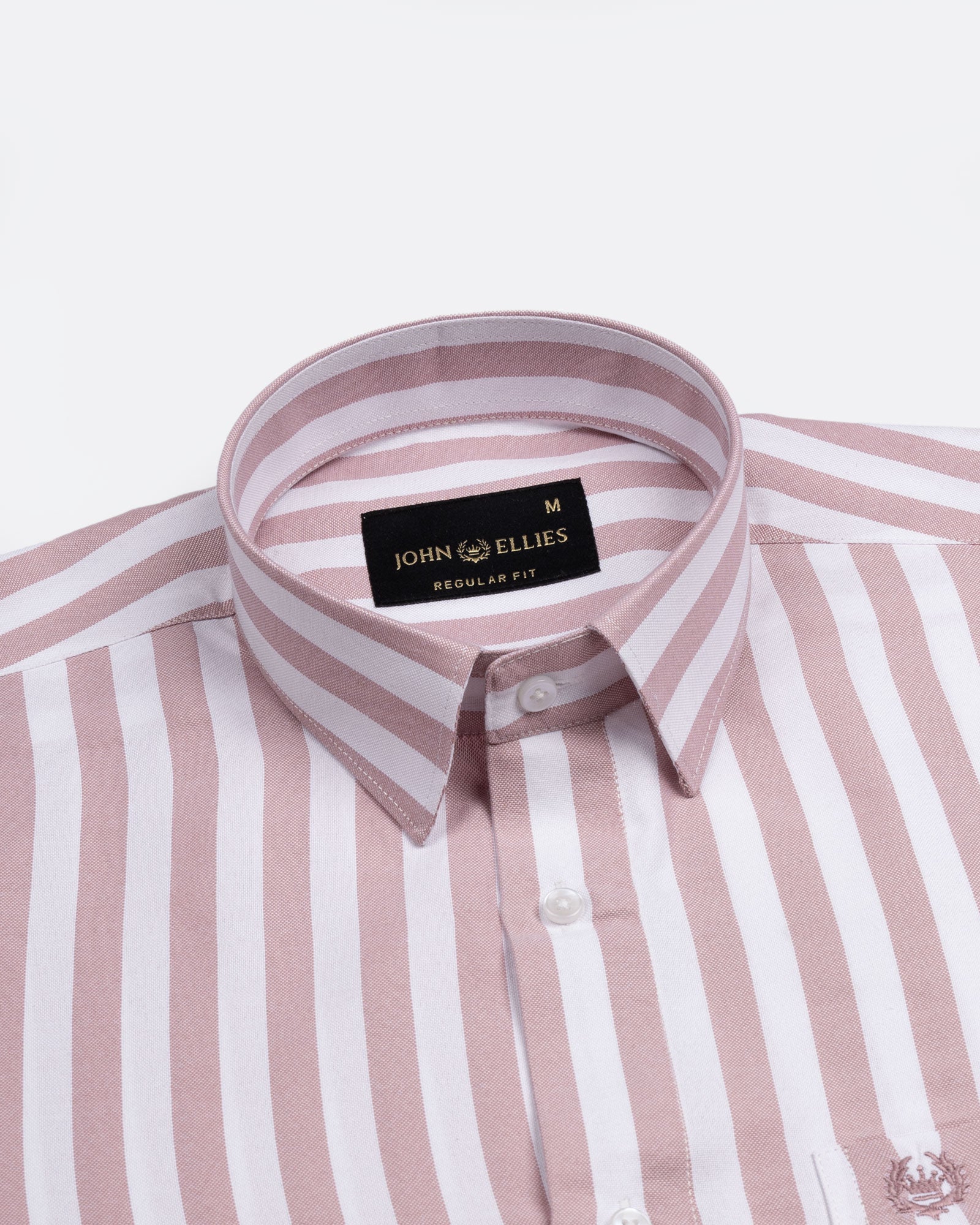 Layt Pink Stripes Oxford Cotton Shirt - John Ellies