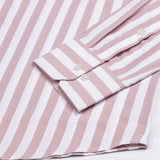 Layt Pink Stripes Oxford Cotton Shirt - John Ellies
