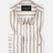 Layt Beige Stripes Oxford Cotton Shirt - John Ellies