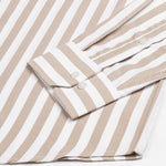 Layt Beige Stripes Oxford Cotton Shirt - John Ellies