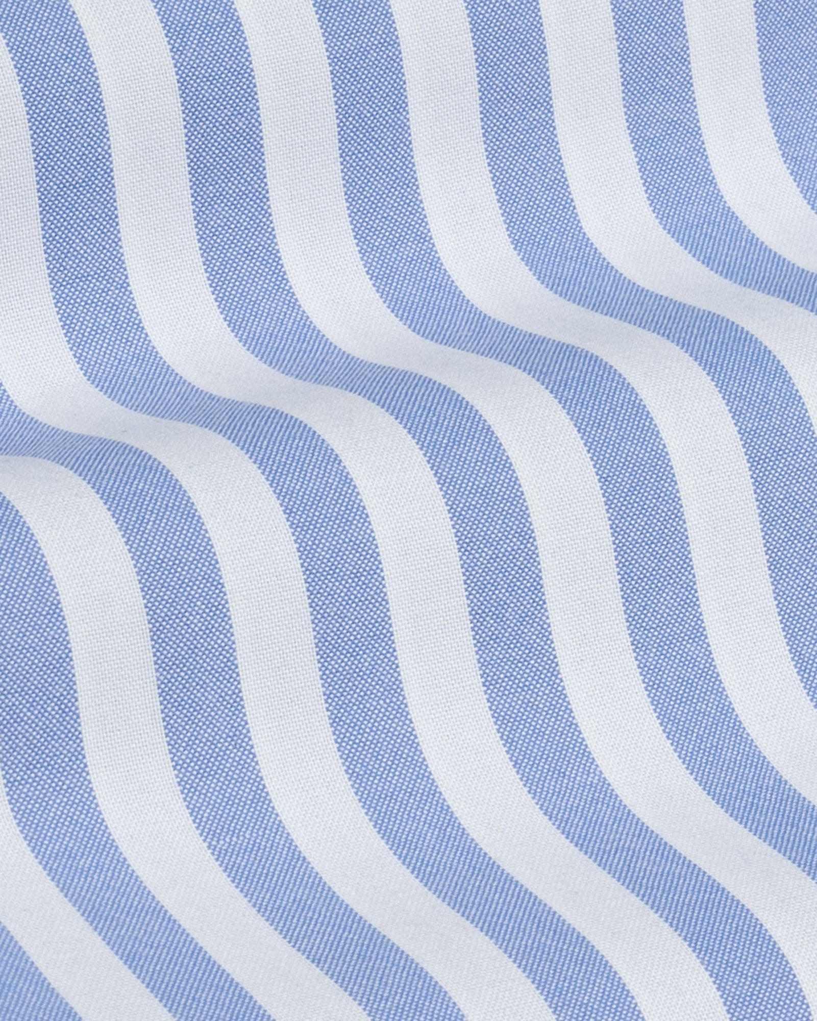 Layt Blue Stripes Oxford Cotton Shirt - John Ellies