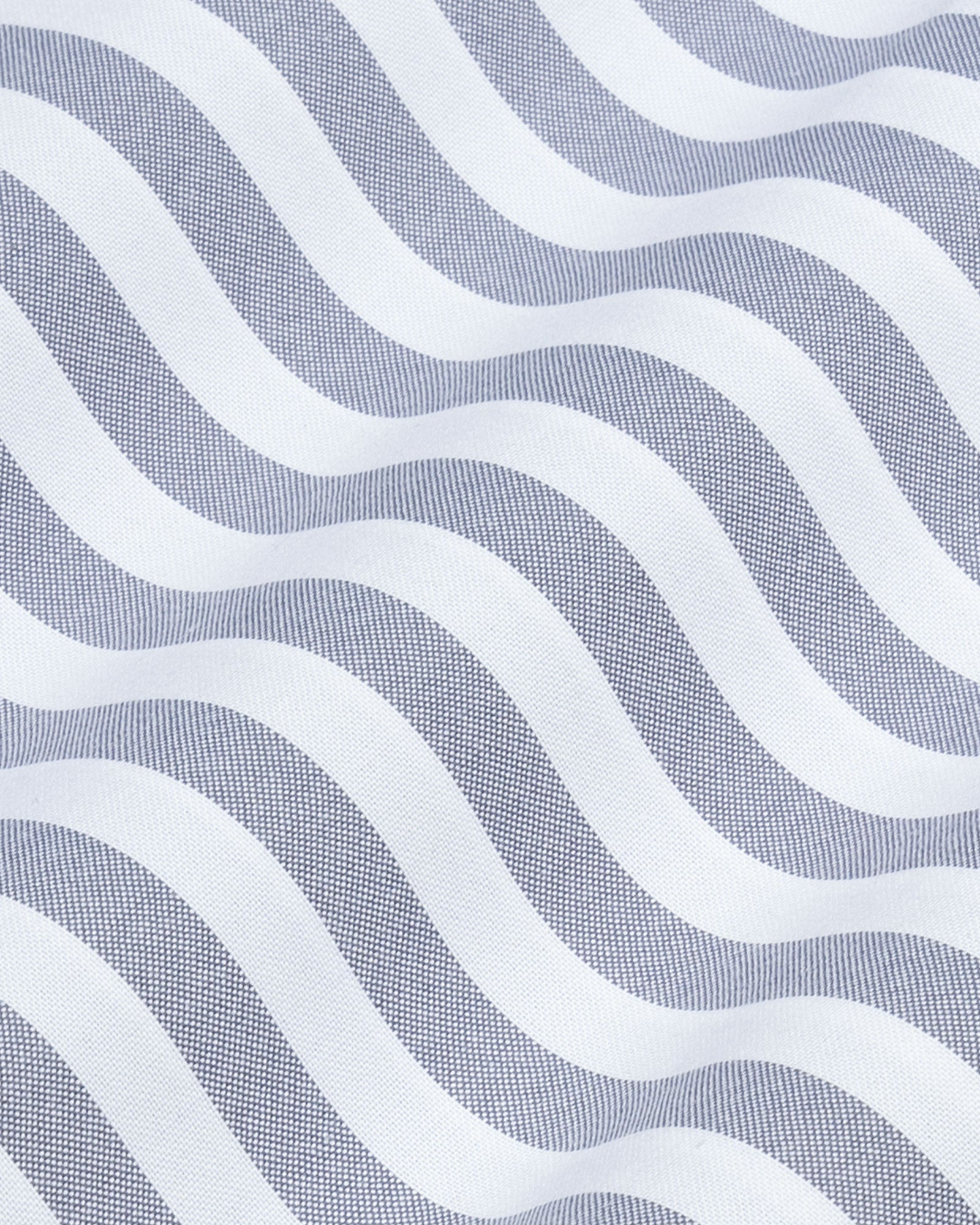 Layt Grey Stripes Oxford Cotton Shirt - John Ellies