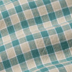 Qevan Green Check Button Down Linen Shirt - John Ellies
