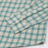 Qevan Green Check Button Down Linen Shirt - John Ellies