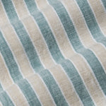 Qevan Green Stripe Button Down Linen Shirt - John Ellies
