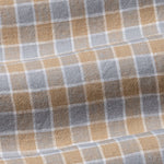 Qevan Grey Check Button Down Linen Shirt - John Ellies