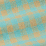 Qevan Lime With Gold Check Button Down Linen Shirt - John Ellies