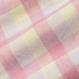 Qevan Pink Check Button Down Linen Shirt - John Ellies
