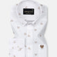 Celith White Triangle Linen Printed Shirt - John Ellies