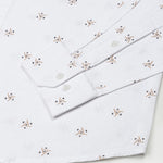 Celith White Triangle Linen Printed Shirt - John Ellies