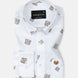 Celith White Scribble Linen Printed Shirt - John Ellies