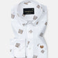 Celith White Scribble Linen Printed Shirt - John Ellies