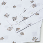 Celith White Scribble Linen Printed Shirt - John Ellies