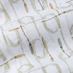 Celith Olive Abstract Linen Printed Shirt - John Ellies
