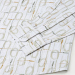 Celith Olive Abstract Linen Printed Shirt - John Ellies