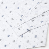 Celith White Motifs Linen Printed Shirt - John Ellies