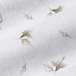 Celith White Leaf Linen Printed Shirt - John Ellies