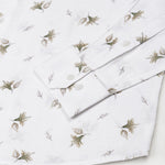 Celith White Leaf Linen Printed Shirt - John Ellies