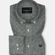 Zinots Green Houndstooth Check Button Down Linen Shirt - John Ellies