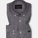 Zinots Black Houndstooth Check Button Down Linen Shirt - John Ellies