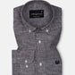 Zinots Black Houndstooth Check Button Down Linen Shirt - John Ellies