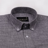 Zinots Black Houndstooth Check Button Down Linen Shirt - John Ellies