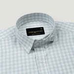 Asford Olive Hidden Button Down Oxford Cotton Shirt - John Ellies