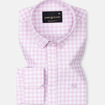 Asford Pink Hidden Button Down Oxford Cotton Shirt - John Ellies