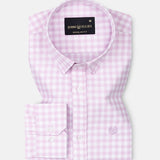 Asford Pink Hidden Button Down Oxford Cotton Shirt - John Ellies