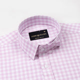 Asford Pink Hidden Button Down Oxford Cotton Shirt - John Ellies
