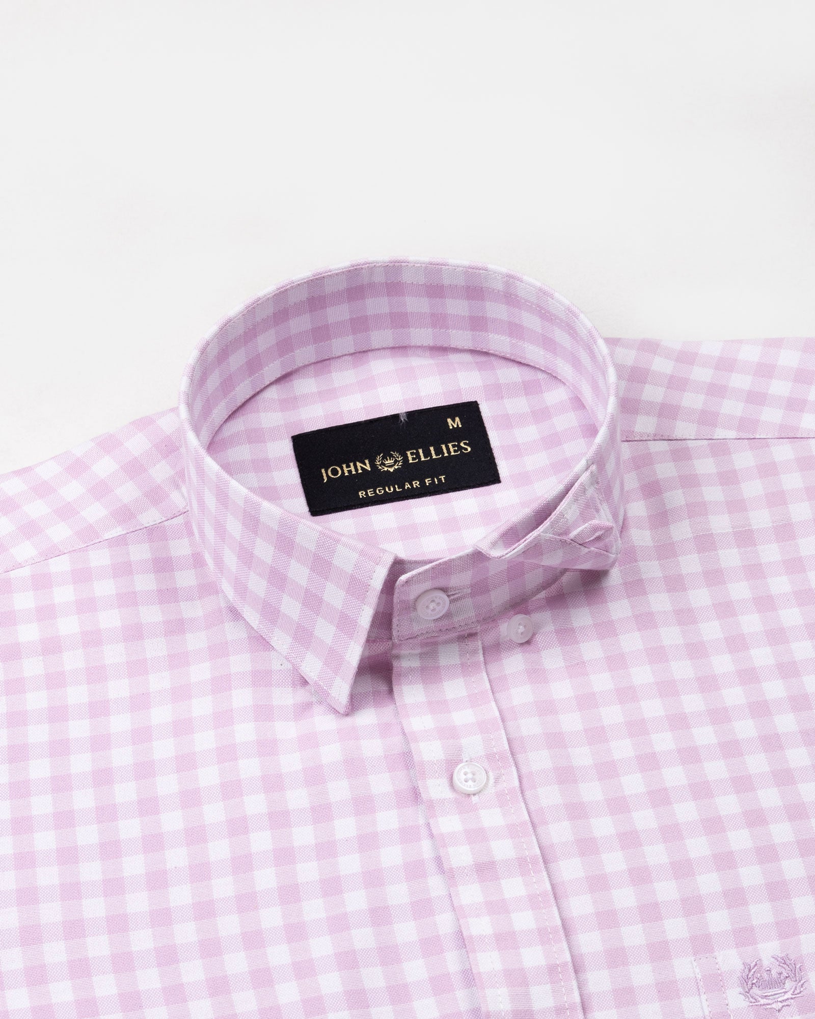 Asford Pink Hidden Button Down Oxford Cotton Shirt - John Ellies