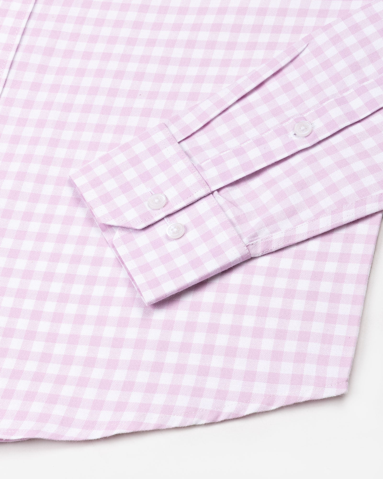 Asford Pink Hidden Button Down Oxford Cotton Shirt - John Ellies