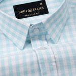 Asford Sky Blue Hidden Button Down Oxford Cotton Shirt - John Ellies