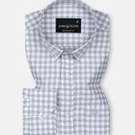 Asford Grey Hidden Button Down Oxford Cotton Shirt - John Ellies