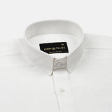 Pekzy White Plain Luxurious Linen Shirt