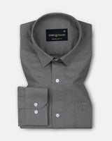 Pekzy Grey Plain Luxurious Linen Shirt
