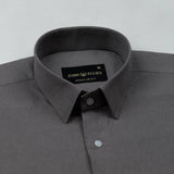 Pekzy Grey Plain Luxurious Linen Shirt