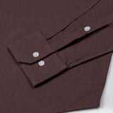 Pekzy Brown Plain Luxurious Linen Shirt
