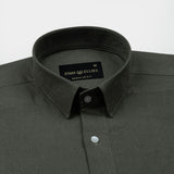 Pekzy Green Plain Luxurious Linen Shirt