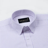 Axels Lavender Stripes Oxford Cotton Shirt
