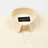 Axels Yellow Stripes Oxford Cotton Shirt