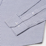 Axels Navy Blue Stripes Oxford Cotton Shirt