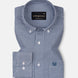 Cipher Navy Blue Check Button Down Oxford Cotton Shirt - John Ellies